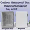Waterproof Buckle Project Box Abs Plastic Electric Control Hinged Wire Connection Cable Clasp Junction Box Instrument Case. 