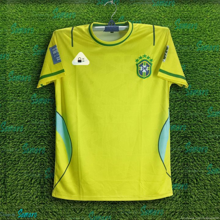 Brazil World Cup Jersey 2026 Thai Premium Football Jersey For Men - Half Sleeve World Cup t shirt - Brazil Jersey 2026