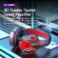 Sy-t830 Wireless Headphone Bluetooth-compatible Headset Low-latency Built-in Microphone Luminous E-sports Gaming Earphones. 