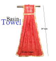 Soft Cotton Basin Towel For Home-1 Piece Multicolor.