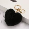 Cute Bag Attachment Soft Keychain Heart keyring for Ladies.