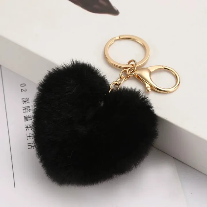 Cute%20Bag%20Attachment%20Soft%20Keychain%20Heart%20keyring%20for%20Ladies%20-%20Image%204