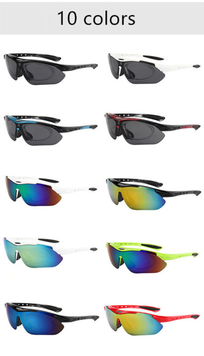 HoneyYami%20Sports%20Men%20Ladies%20Sunglasses%20Road%20Bike%20Glasses%20Mountain%20Bike%20Cycling%20Protection%20Goggles%20Glasses%20Bike%20Glasses%20Protection%205%20Lenses%20-%20Image%205
