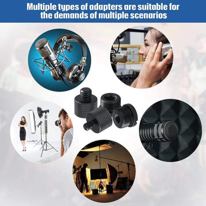 8Pcs%20Mic%20Stand%20Thread%20Adapter%20Set,5/8%20Female%20to%203/8%20Male%20and%203/8%20Female%20to%205/8%20Male%20Screw%20Adapter%20Thread%20-%20Image%203