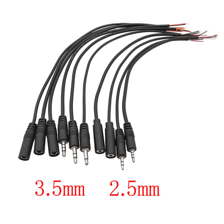 Machine Repair Extension Cable IY Audio Ear/4 Extreme Bare Female Jack Mono MM Male Plug/5/3.5 1 Piece 2./Stereo AUX 2/3 Line Connector D