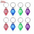 HW Mini LED UV Flashlight Keychain Promotion Gifts Ultraviolet Torch Light Lamp Key Ring Light. 