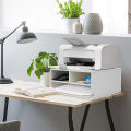Printer Stand Desk Organizer with 3 Storage shelving Workspace Table Shelf Rack Desk Organizers for Home & Office By Karigor BD. 