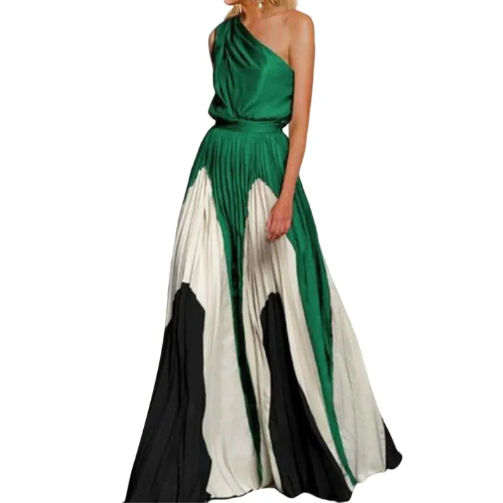 Banquet%20Dress%20Contrast%20Color%20Gorgeous%20Women%20Dress%20-%20Image%202