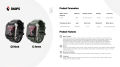SKMEI New Smartwatch Blood Pressure/Oxygen Monitoring with Bluetooth Call Calculator 410mAh high-capacity battery 50 meter waterproof Smart Watch B60PS. 