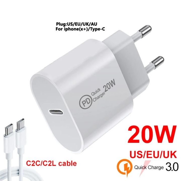 20W charger For xiaomi eu Turbo Charge type C cable For Xiaomi