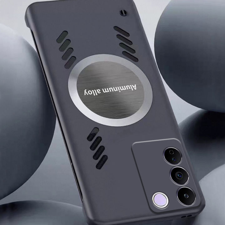 Sroof%20Case%20For%20VIVO%20V27e%20Summer%20new%20frameless%20heat%20dissipation%20magnetic%20hard%20Phone%20Case%20Back%20Cover%20-%20Image%208