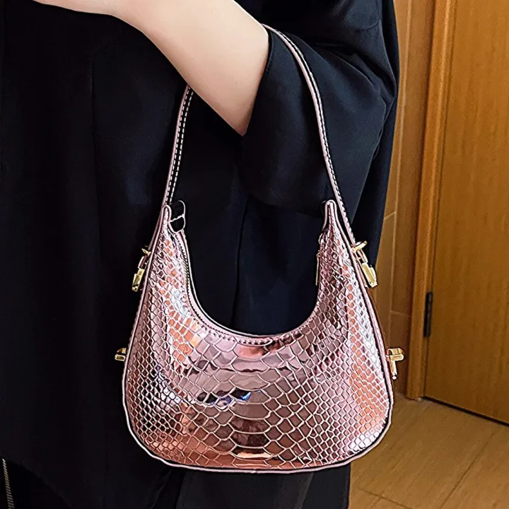 Women%20Handbags%20Fashion%20Wrist%20Pouch%20U-shaped%20Armpit%20Bag%20Female%20Simple%20Daily%20Casual%20Tote%20Bags%20Travel%20Top-handle%20Bags%20Shoulder%20Bags%20-%20Image%203