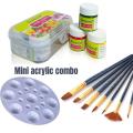 Combo Acrylic Paint Color and Brush Set - colour. 