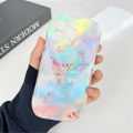 Hontinga for Realme 11 4G Back Cover Colorful Butterfly Phone Case Cream Texture Wavy Edge Soft Mobile Cover.