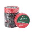 OSAKA PVC TAPE FOR ELECTRIC WIRE WRAPPING - Red/BLACK TAPE (2 PCS).