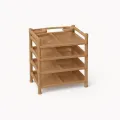 RFL Shoe Rack Modern 4 Step Sandal Wood 933725.