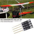 ZOROOM 4 Pcs 1.5 / 2.0 / 2.5 / 3.0 mm Hex Screwdriver Set Titanium Hex Wrench Tool Set for Multi-Axis FPV RC Tool.