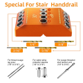 Drill Guide 30 45 90 Degree Angle 4 Size Drill Hole Lag Screw Drill Template Jig for DIY Wood Crafts Stair Wire Handrail Durable. 