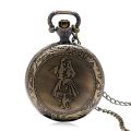 Cute Alice In Wonderland Design Pocket Watch Women Girl Watches Pendant Clock High Quality P951. 