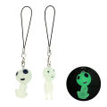 Fashion Luminous Alien Phone Lanyard Creative Resin Mobile Phone Strap Keychain NOVO. 
