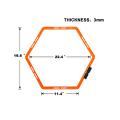 WDLight Hexagon Agility Rings Training Ladder Speed Hurdles Women Men Kids Workout.