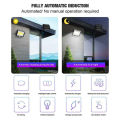 【Lejia】OIMG 100Led Cob Solar Powered Light Lamp Solar Lamp Pir Motion Sensor Outdoor Garden Security Night Wall Split Solar. 