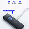 Applicable Whale Wake-up Ultra-Thin Lighter usb Charging Creative Mute Silent Windproof Electronic Cigarette Lighter.