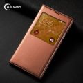 Flip Cover Leather Phone Case Smart View For Samsung Galaxy S5 SV S 5 G900A G900I G900F G900 G900H G900FD SM-G900F SM-G900H Case.