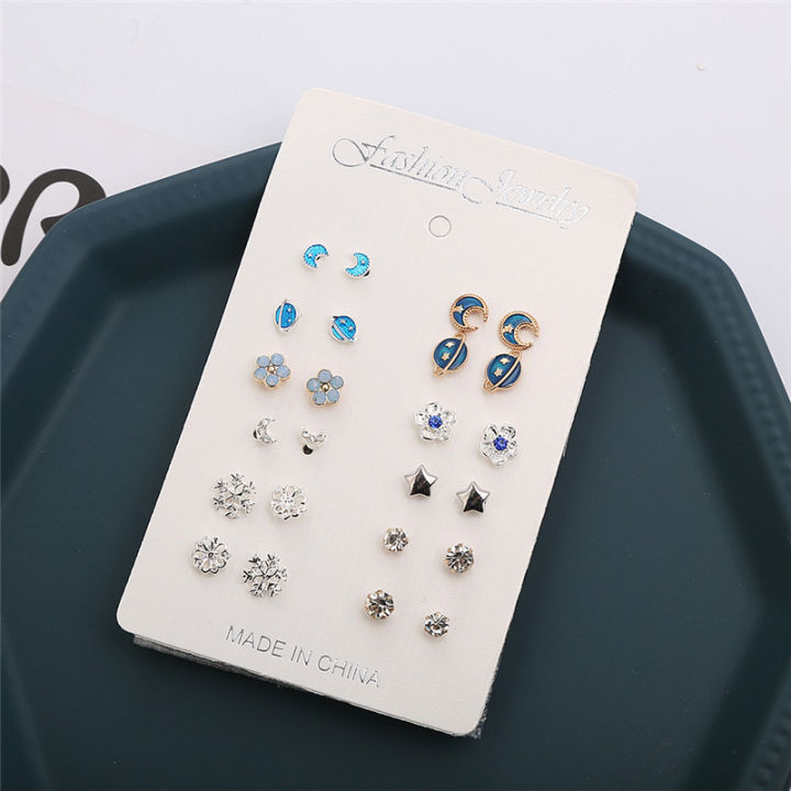 12%20Pairs%20Fashion%20Diamond%20Stud%20Earrings%20for%20Women%20Girls%20Flower%20Snowflake%20Moon%20Star%20Trendy%20Earrings%20Daily%20Jewelry%20Anniversary%20Gift%20-%20Image%203