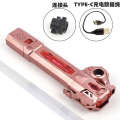 Laser flash stick, luminous combat swing, sword, 2-in-1 children's colorful props, light sword telescopic toy. 