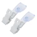 Name Tag Holder-40 x Badge Clips-Clear& White. 