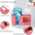 Mobile Phone Charging Rack Wall-mounted Storage Box Punch-free Organizer Shelf Remote Control Pen Stationery Holder. 