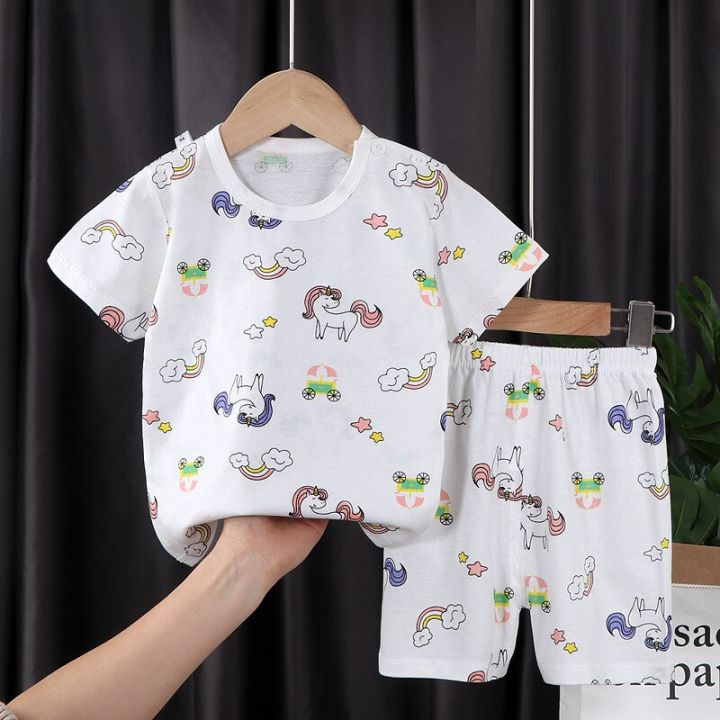 2pcs/set%202022%20New%20Trendy%20Baby%20Cotton%20Clothes%20Suit%20Children's%20T-shirt+shorts%20Suits%20Summer%20Short%20Sleeve%20Pants%20Boys%20Girls%20Tracksuit%20-%20Image%204