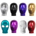 Unisex Latex Mask Men Women Cosplay Face Mask Shiny Metallic Open Eyes and Mouth Headgear Full Face Mask Hood Role Play Costume. 