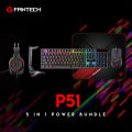 FANTECH SHIKARI P51 5in1 Power Bundle. Box Included Shikari K515 Gaming Keyboard Flash HQ53 Headset Tower II AC304 Headset Stand Crypto VX7 Mouse And Vigil Mp356 Mousepad Combo Set.