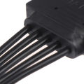 30CM SATA 15pin male to female power cable hdd ssd power supply cable computer connections 18AWG pure copper tinned wire. 