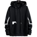 Smart Black Long Sleeve Hoodies for Men.