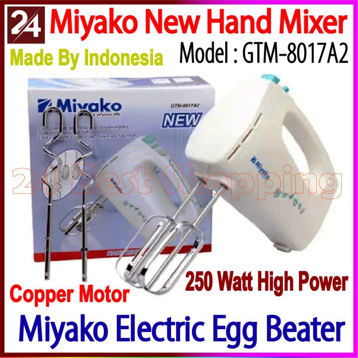 Miyako New Hand Mixer Egg Beater Model GTM-8017-A2