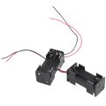 4Pcs Black 2-Layers 4 x 1.5V AAA Holder Case Box W Wire s.