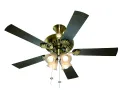 Usha Fontana Maple 1250mm/50” Ceiling Fan (Antique Brass).