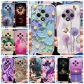 For Oppo Reno12 F 4G Case CPH2687 New Fashion Painted Cover Clear Silicone Soft TPU Phone Case For Oppo Reno 12F Reno12 FS Shell. 