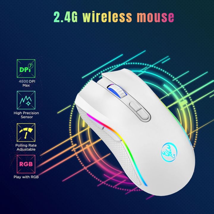 HXSJ%20Mouse%20T69%202.4G%20Wireless%20Mechanical%20Mouse%20RGB%20Gaming%20Mouse%20Ergonomic%20650mAh%207%20Programmable%20Buttons%204800DPI%20Mice%20for%20Gaming%20-%20Image%205