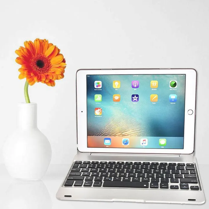 IPad%20Pro%209.7%20Keyboard%20Case%20F19%20Wireless%20Bluetooth%20Air%202%20Keyboard%20Cover%20With%20Auto%20Sleep%20/%20Wake%20IPad%20Air%202/Pro%209.7%20Inches(Sliver)%20-%20Image%208