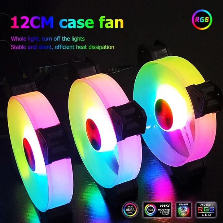 COOLMOON%20120mm%20RGB%20Computer%20Chassis%20Cooling%20Fan%20Small%206PIN%20Adjustable%20Silent%20RGB%20PC%20Case%20Heatsink%205V%20DC%20Cooler%20Fan%20Radiator%20-%20Image%202