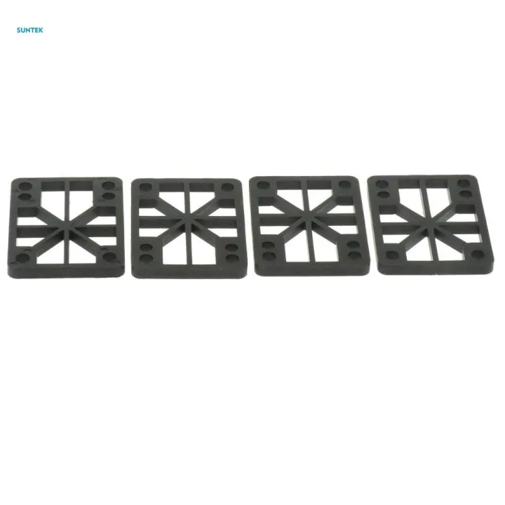3x4%20Pieces%20Skateboard%20Longboard%20Shock%20Pads%20Risers%200.6cm%20Or%200.8cm%20Black%206mm%20-%20Image%208