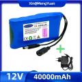 Original NEW Portable Super 12V 20000mah Battery Rechargeable Lithium Ion Battery Pack Capacity DC 12.6v 30Ah CCTV Cam Monitor +.