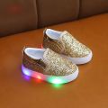 Kids Led Sneakers Lighted Baby Toddler Sneakers Sequin Girl Light Shoes 2020 Autumn Luminous Shoes For Boys 1 2 3 4 5 6 Year Old. 