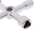 4 Way Utility Key for Electric Water Gas Meter Box Cupboard Cabinet Opening Key Sunlight Mall.