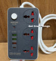 Maxline ML-804, 3 Socket & 4 USB With Lightning Port Fast Charging PD20W QC3.0 Multiplug Power 3 Socket Multiplug. 
