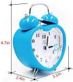 Bell Table Alarm Clock Love Shape - Wall Clock. 